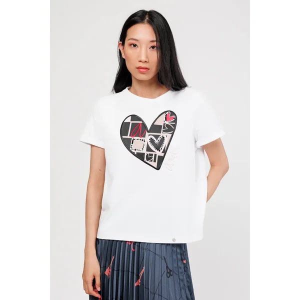 Camiseta manga corta corazón