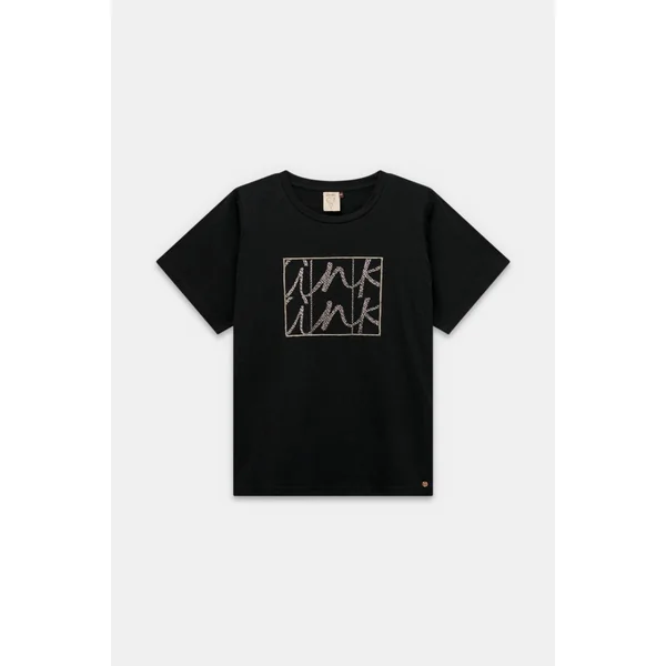 Camiseta negra de manga corta
