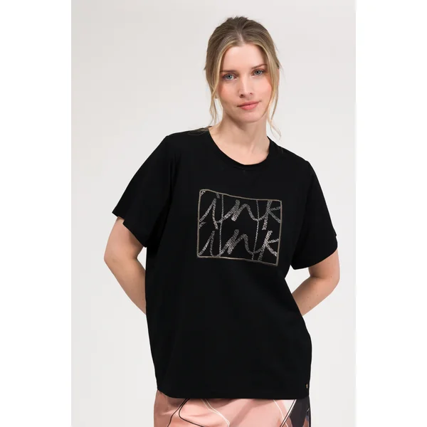 Camiseta negra de manga corta - Imagen 2