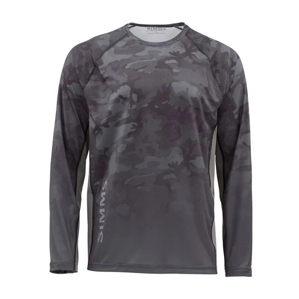 Camiseta Simms Challenger Solar Tech hex flo camo carbono