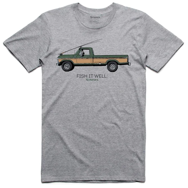 Camiseta Simms Fish It Well 250 gris brezo
