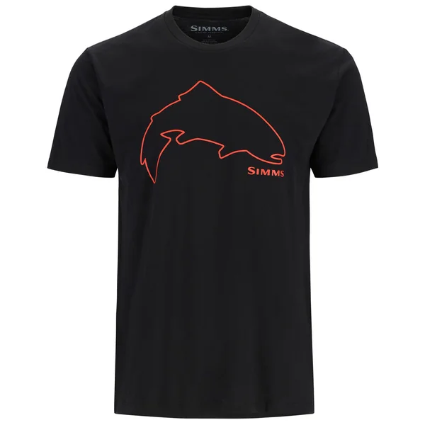 Camiseta Simms Trout Outline black