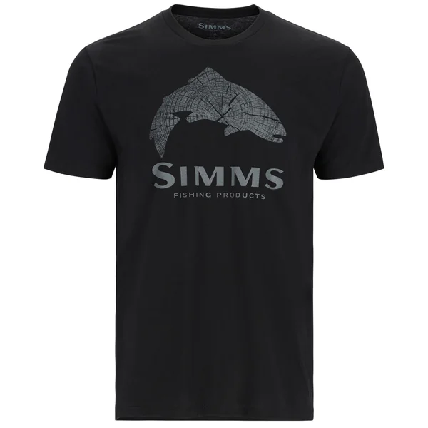 Camiseta Simms Wood Trout Fill black