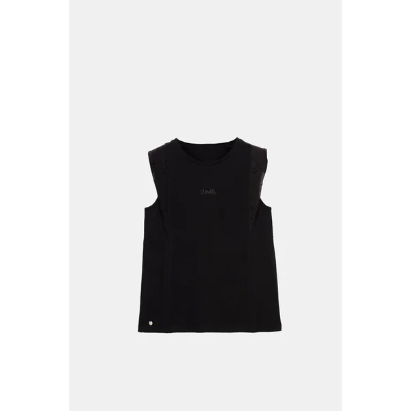 Camiseta sin mangas negra Anekke