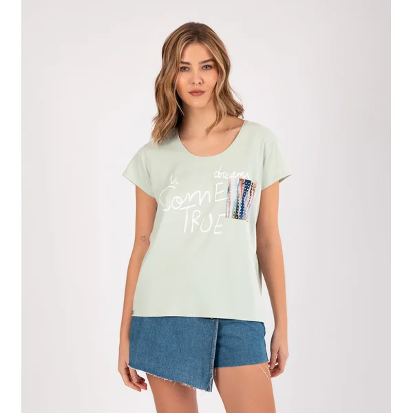 Camiseta verde Studio - Imagen 2