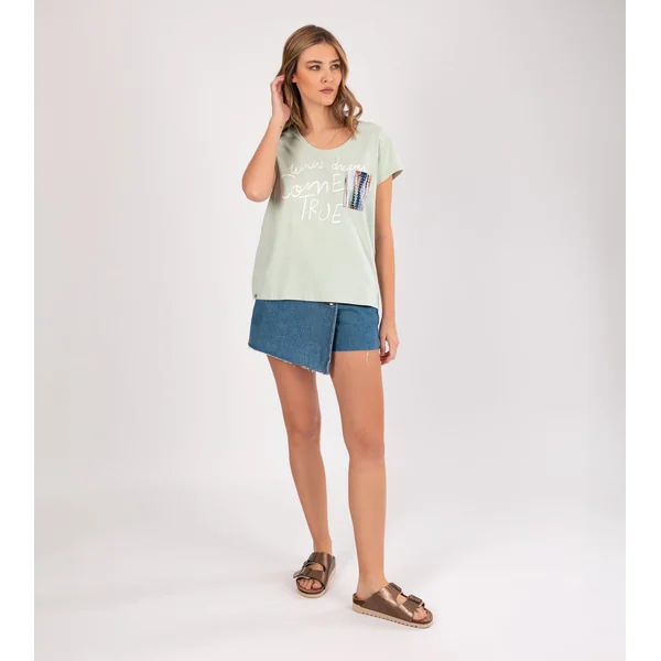 Camiseta verde Studio - Imagen 4