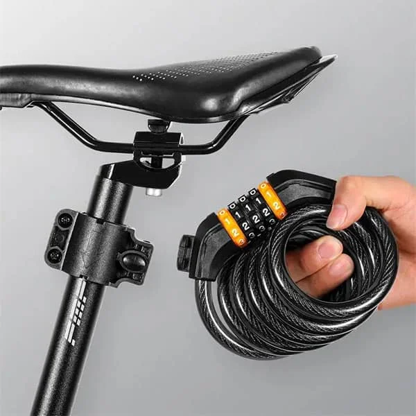 Candado de Cable para Bicicleta Antirrobo con Contraseña