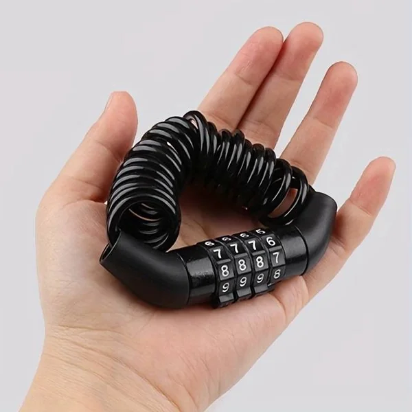 Candado de Cable para Bicicleta con Combinación de 4 Dígitos - Imagen 2