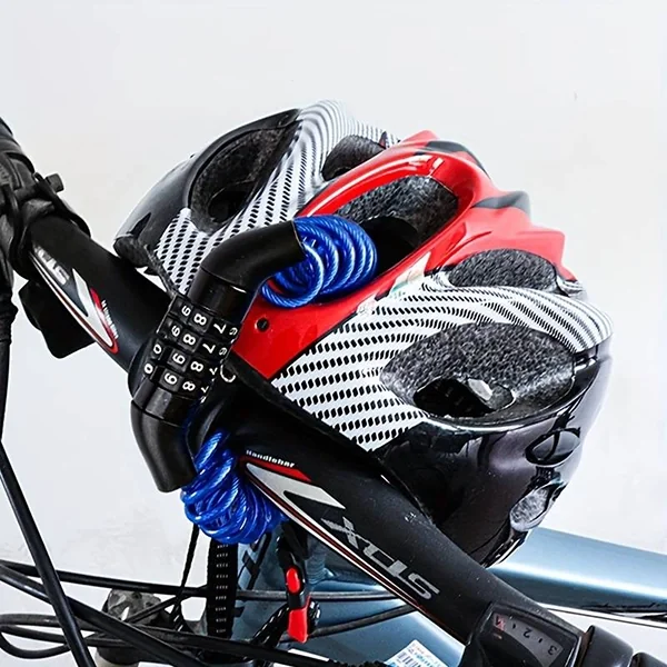 Candado de Cable para Bicicleta con Combinación de 4 Dígitos - Imagen 3