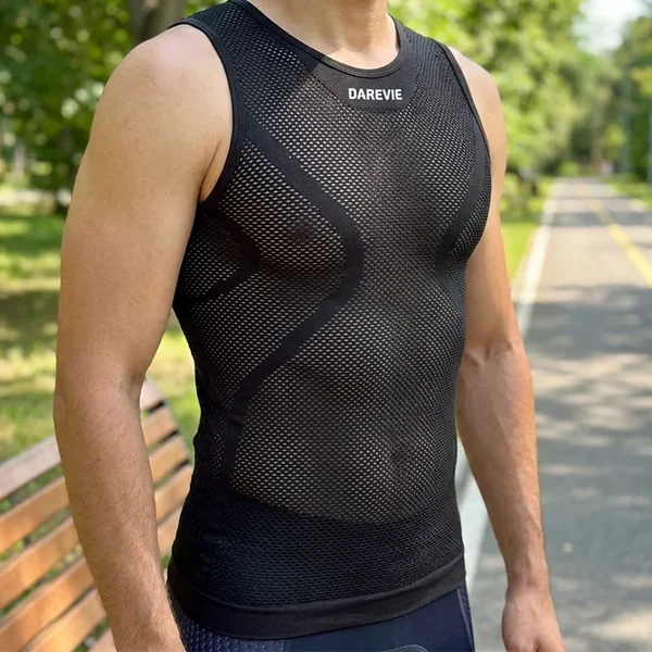 Capa base de ciclismo sin mangas