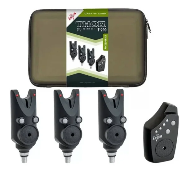 Carp Zoom THOR T-290 Bite Alarm Set 3+1 - Arapaima Fishing