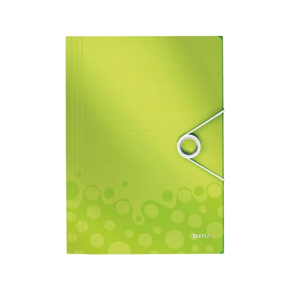 Carpeta 3 solapas LEITZ WOW Verde (A4 - Capacidad: 150 hojas)