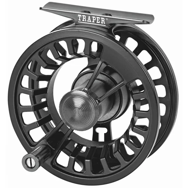 Carrete de mosca Traper Speed black - gunsmoke