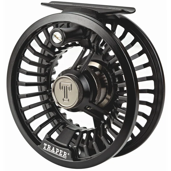 Carrete de mosca Traper Spider black - gunsmoke