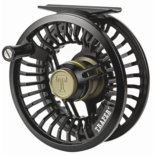 Carrete de mosca Traper Spider black - olive
