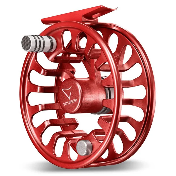 Carrete de mosca Vosseler Air One rojo