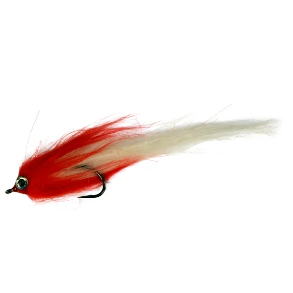 Catchy Flies Streamer - Piker rojo y blanco