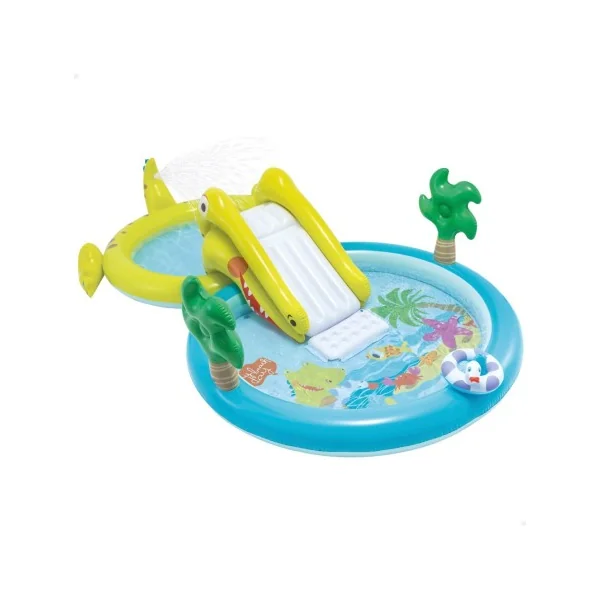 Centro de juego hinchable cocodrilo - 323x175x74cm