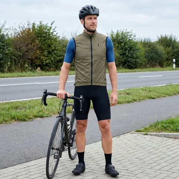 Chaleco de ciclismo cortaviento sin mangas - Imagen 5