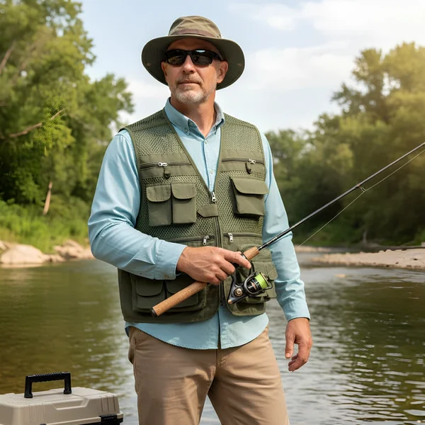 Chaleco de pesca con bolsillos - Imagen 6