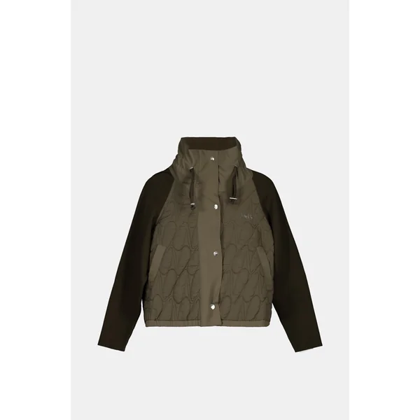 Chaqueta verde acolchada