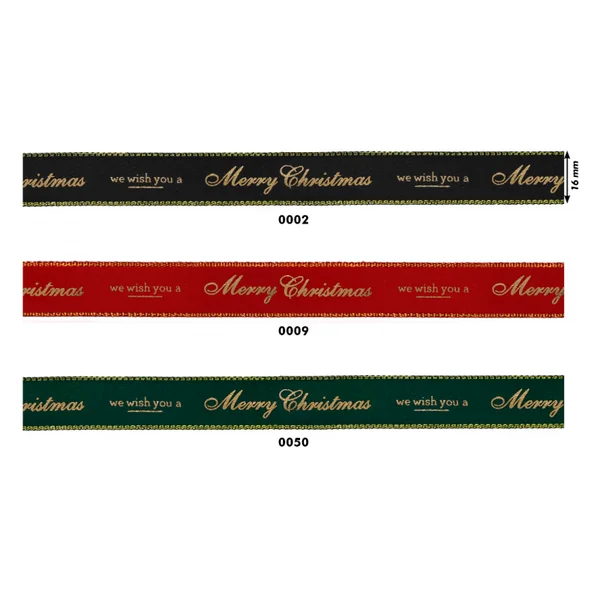 Cinta de raso Merry Christmass - 1,6cm