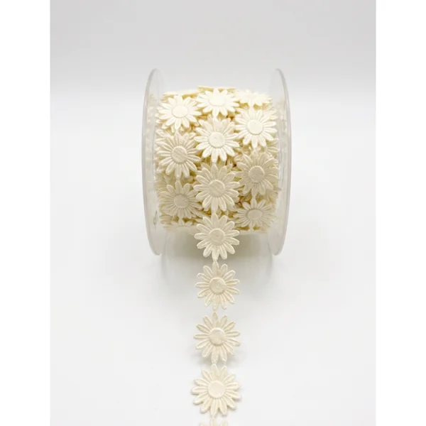 Cinta Flores Beige 2 cm
