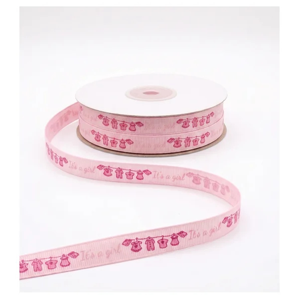 Cinta "It's a girl" Rosa 1 cm