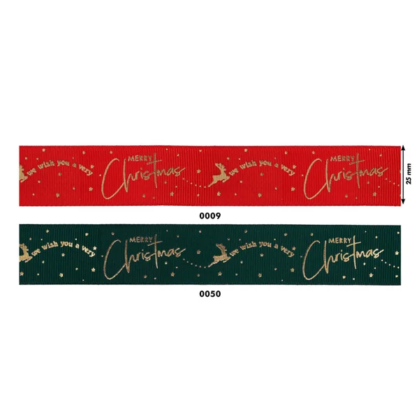 Cinta navideña de grosgrain