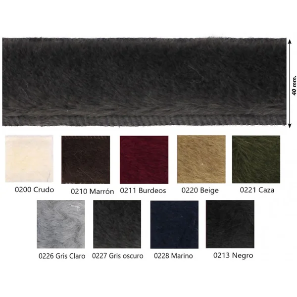 Cinta Pelo Visón Ecológico Premium - Ancho 4cm