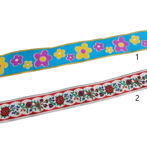 Cinta Tapacosturas Bordada Flores T3-R31