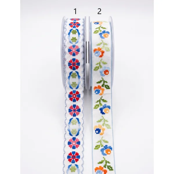 Cinta Tapacosturas Bordada Flores T4-R44