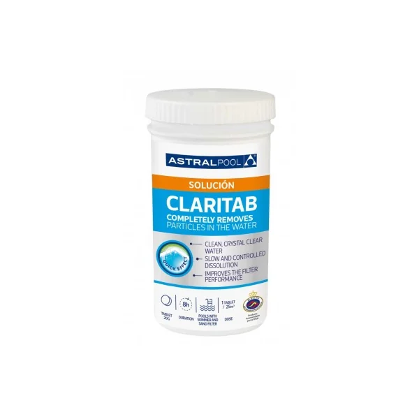 Claritab 5 tabletas Astralpool bote 100gr