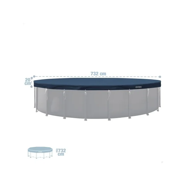 Cobertor piscina circular todo el año Deluxe Ø7,32 m - Imagen 4
