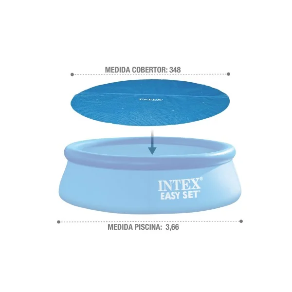 Cobertura de piscina solar INTEX Ø366 cm - Imagen 3
