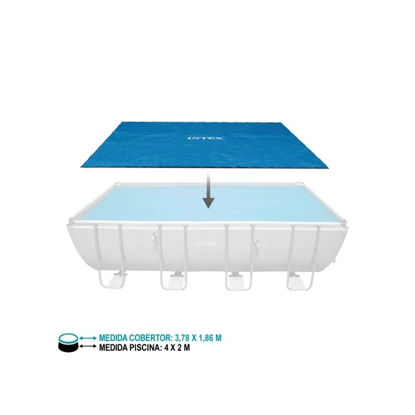 Cobertura solar retangular para piscina de 400x200 cm - Imagen 3