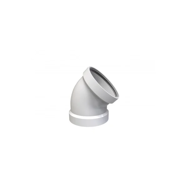 Codo 45º aluminio 110Ø