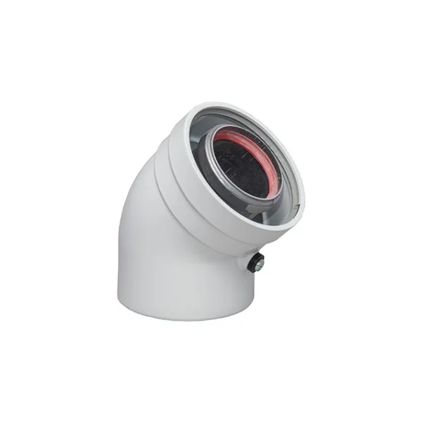 Codo 45º coaxial 60-100Ø