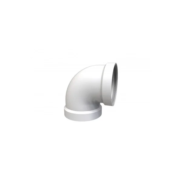 Codo 90º aluminio 110Ø