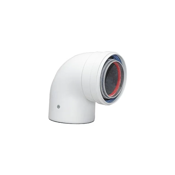 Codo 90º coaxial 60-100Ø