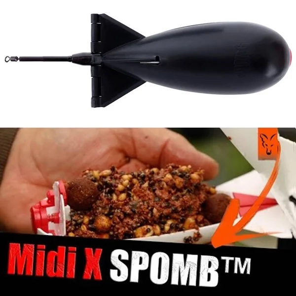 Cohete Cebador Midi X Spomb Black - Arapaima Fishing