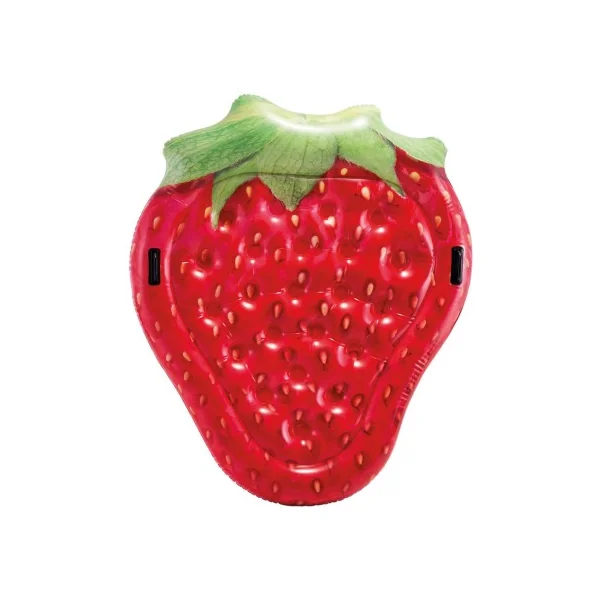 Colchoneta fresa hinchable fotorrealista
