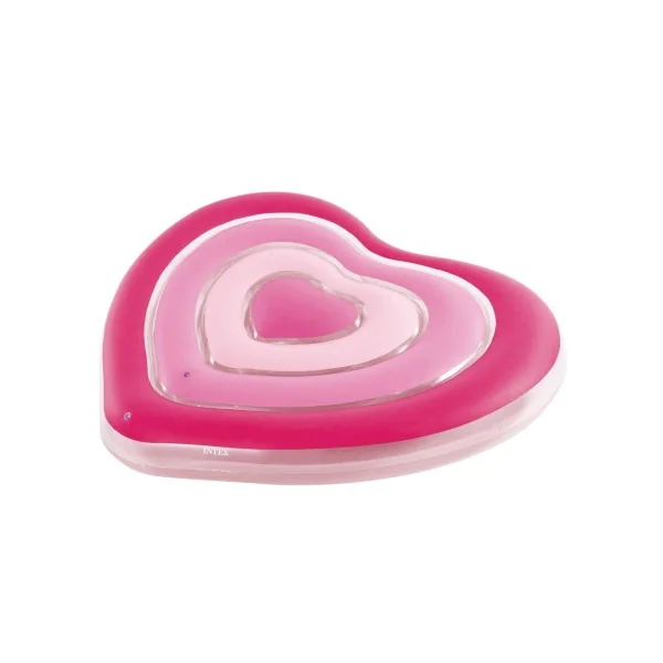 Colchoneta hinchable corazón 135x25x155 cm