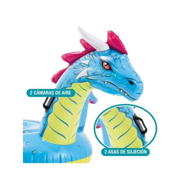 Colchoneta hinchable infantil INTEX dragón - Imagen 4