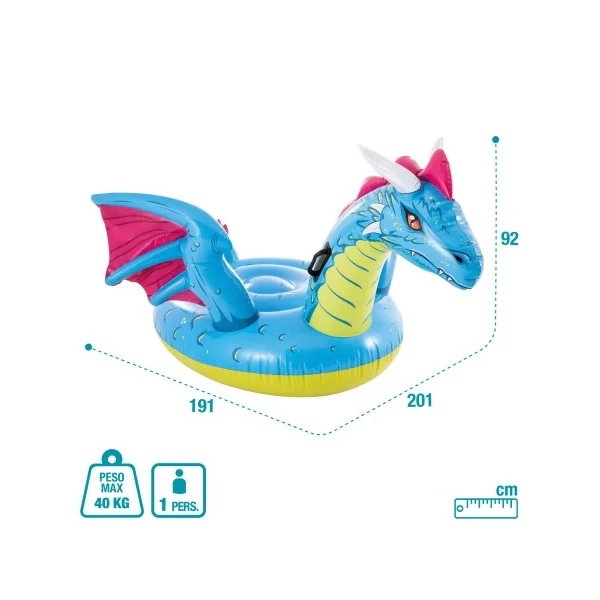 Colchoneta hinchable infantil INTEX dragón - Imagen 7