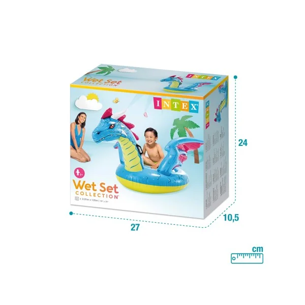 Colchoneta hinchable infantil INTEX dragón - Imagen 8