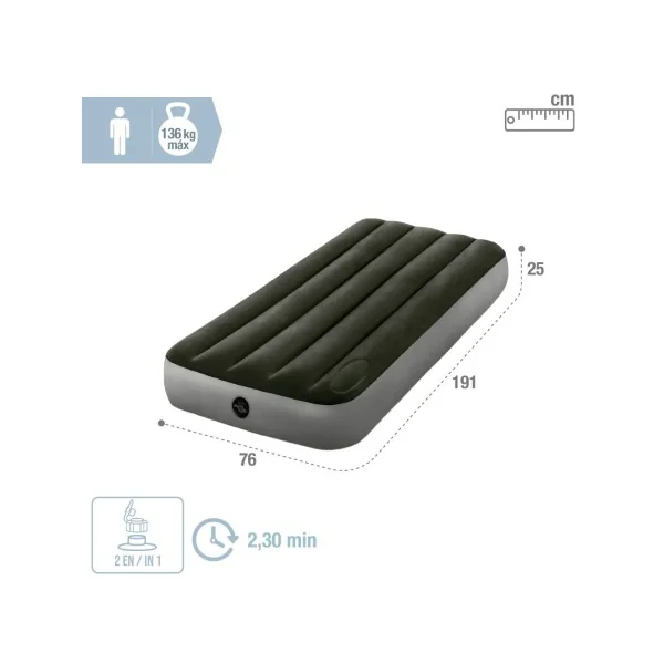Colchão inflável de solteiro Standard Downy Cot - Imagen 5