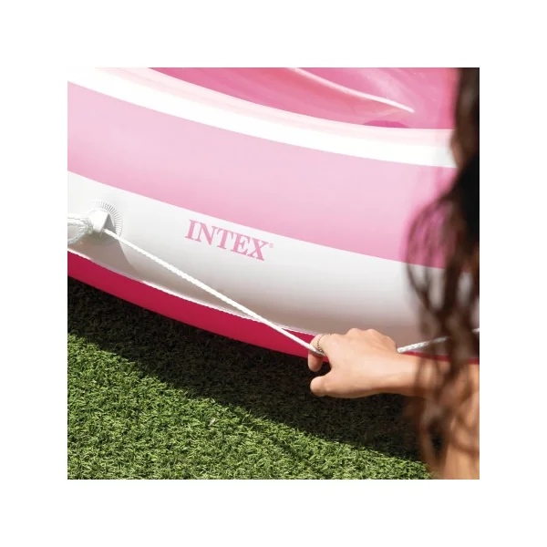 Colchão inflável Pink Paradise com teto e porta-copos - Imagen 7