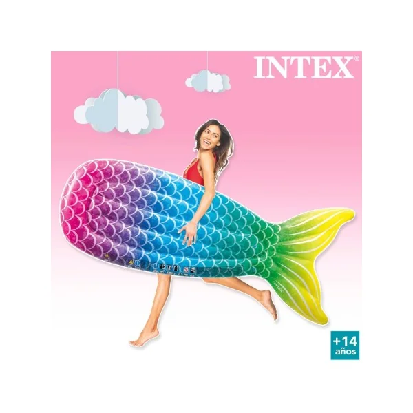 Colchão insuflável INTEX cauda de sereia - Imagen 6