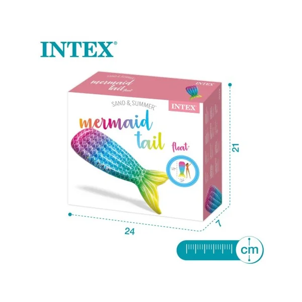 Colchão insuflável INTEX cauda de sereia - Imagen 8